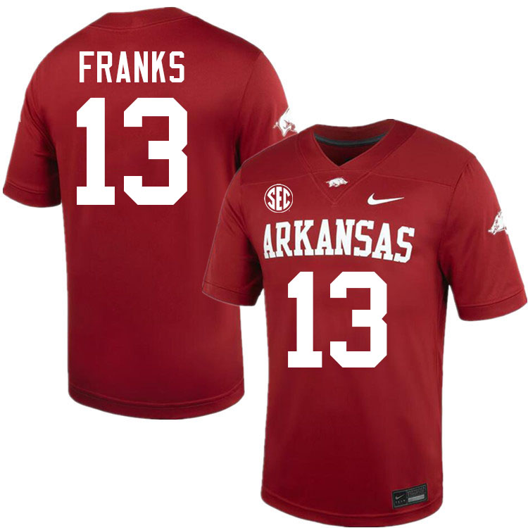 Feleipe Franks Arkansas Jersey,Arkansas Razorbacks #13 Feleipe Franks Jersey Youth College-Cardinal